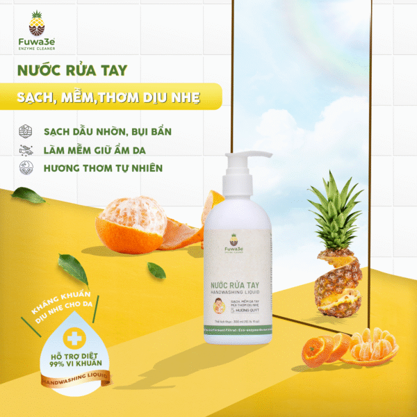 Nước Rửa Tay Fuwa3e (Hương Quýt) - 300ml - Ảnh 2