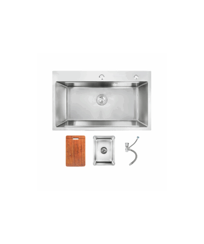 Bộ chậu rửa chén inox 304 LUSHINE D004