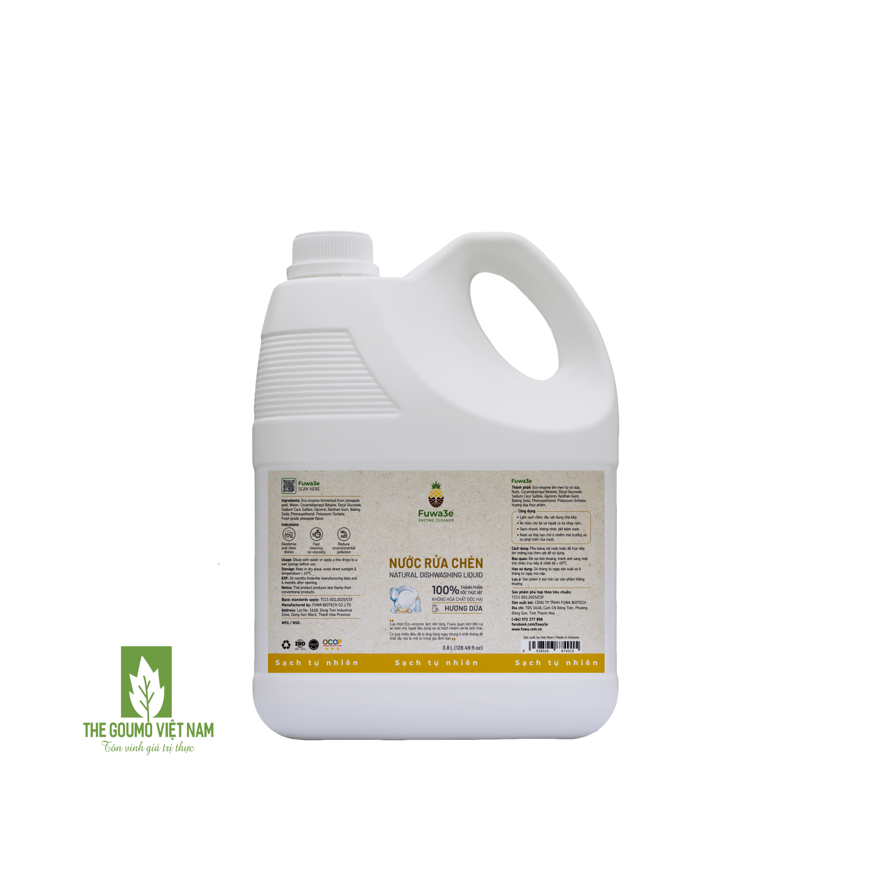 Nước rửa chén Fuwa3e - 3800ml