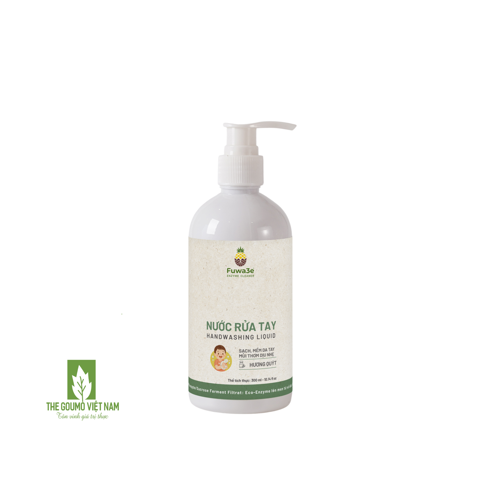 Nước Rửa Tay Fuwa3e (Hương Quýt) - 300ml