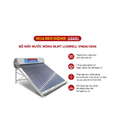 Máy nước nóng năng lượng mặt trời I304 LUSWELL VNDAI 300L - 30 ống